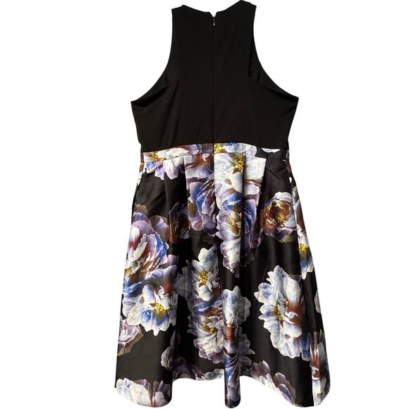 NEW City Chic Moonlight High/Low Cutaway Shoulder Racerback Dress Women 18 Black - Picture 7 of 14